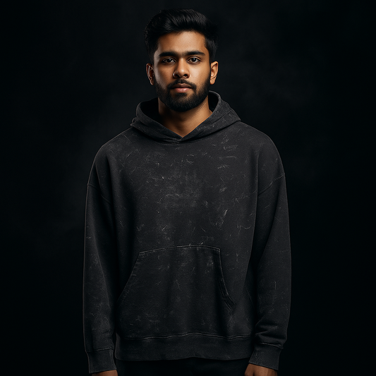 Oversized Black Acid Wash Hoodie – Lushanza | Where Trend Begins