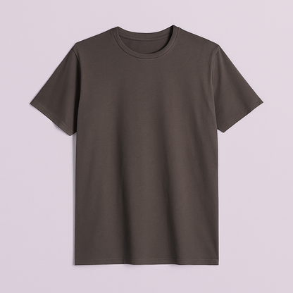 Plain Drop Shoulder T Shirt - Premium Cotton Lycra 220 GSM